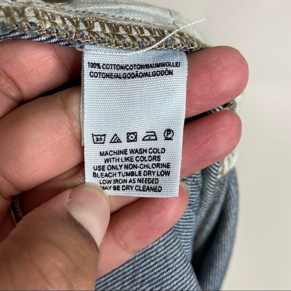 We The Free Denim Zip Up Skirt 28 - Picture 4 of 8